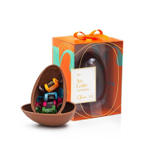 CAIXA 8 UNIDADES OVO DE CHOCOLATE AO LEITE 250G